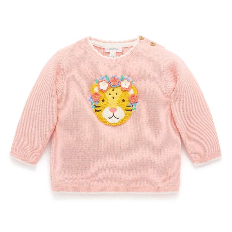 Purebaby Embroidered Frida Jumper image number 0
